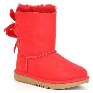 Girls red Ugg boots